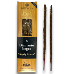 Encens Bona Onda Palo Santo amb Diamant Negre Encens Aromanza Argentina Aquí i Ara - 8 varetes gruixudes