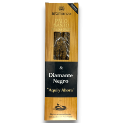 Buena Onda Intsentsu Palo Santo Diamante Beltzeko Intsentsuarekin Aromanza Argentina Hemen eta orain - 8 makil lodi