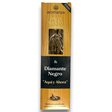 Encens Good Wave Palo Santo avec Encens Black Diamond Aromanza Argentina Ici et maintenant - 8 bâtonnets épais