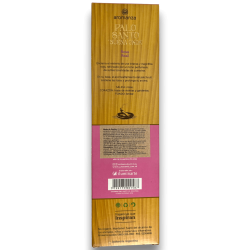 Buena Onda Kadzidło Palo Santo z prawdziwą różą Love Incense Aromanza - 8 grubych pałeczek - Iluminarte Argentina