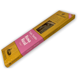 Buena Onda Kadzidło Palo Santo z prawdziwą różą Love Incense Aromanza - 8 grubych pałeczek - Iluminarte Argentina