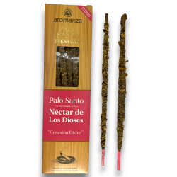 Encens Good Wave Palo Santo avec Nectar des Dieux Connexion Divine Encens Aromanza - 8 bâtonnets - Iluminarte Argentina