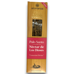 Encens Bona Onda Pal Sant amb Nèctar dels Déus Connexió Divina Encens Aromanza - 8 varetes - Il·luminar-te Argentina