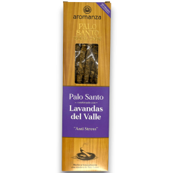 Buena Onda Incenso Palo Santo com Lavanda do Vale Incenso Anti Stress Aromanza - 8 palitos - Iluminarte Argentina