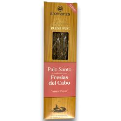 Encens Bona Onda Palo Santo amb Fresies del Cap Amor Pur Encens Aromanza - 8 varetes - Il·luminar-te Argentina