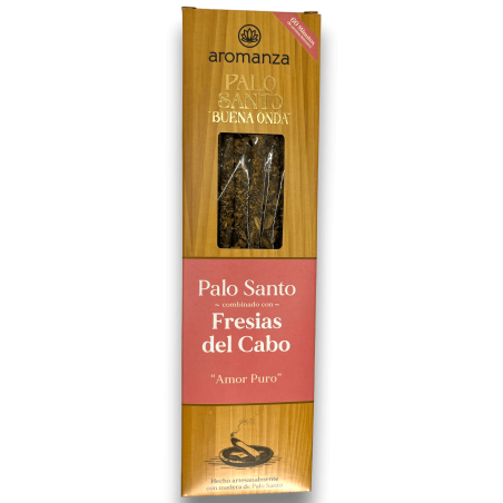 Buena Onda Wierook Palo Santo met Freesia's van Cabo Pure Love Aromanza Wierook - 8 stokjes - Iluminarte Argentina