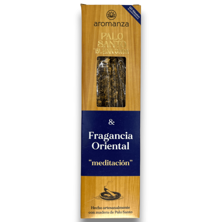 Encens Good Wave Palo Santo au Parfum Oriental Méditation Encens Aromanza - 8 bâtonnets - Iluminarte Argentina