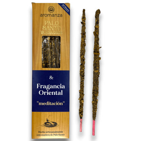 Encens Bona Onda Palo Santo amb Fragància Oriental Meditació Encens Aromanza - 8 varetes - Il·luminar-te Argentina