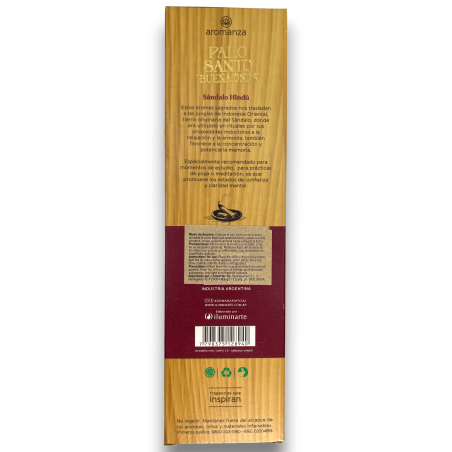 Tamaie Good Wave Palo Santo cu aroma de tămâie pentru purificare din lemn de santal hindus - 8 bețe - Iluminarte Argentina