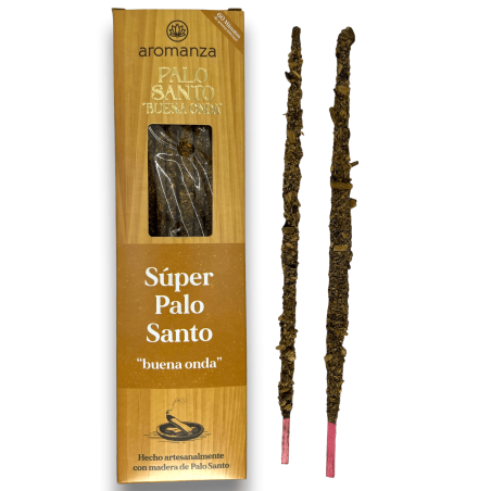 Incenso Buena Onda Super Palo Santo Incenso Aromanza - 8 varas - Iluminarte Argentina