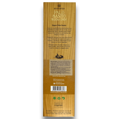 Buena Onda Incenso Super Palo Santo Incenso Aromanza - 8 bastoncini - Iluminarte Argentina