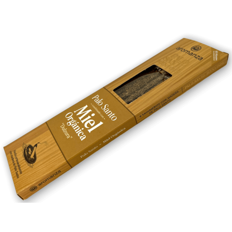 Good Wave Palo Santo Incense with Organic Honey Sweetness Incense Aromanza - 8 sticks - Iluminarte Argentina