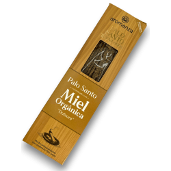 Good Wave Palo Santo Incense with Organic Honey Sweetness Incense Aromanza - 8 sticks - Iluminarte Argentina