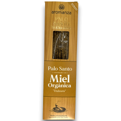 Encens Bona Onda Palo Santo amb Mel Orgànica Dolçor Encens Aromanza - 8 varetes - Il·luminar-te Argentina