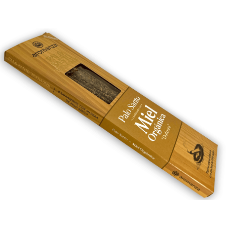Incenso Good Wave Palo Santo com Doçura de Mel Orgânico Incensos Aromanza - 8 palitos - Iluminarte Argentina