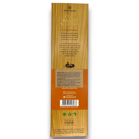 Buena Onda Kadzidło Palo Santo z Pomarańczowym Pieprzem Kadzidło Aromanza - 8 sztyftów - Iluminarte Argentina