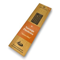 Encens Bona Onda Palo Santo amb Taronja Pebre Atracció Encens Aromanza - 8 varetes - Il·luminar-te Argentina