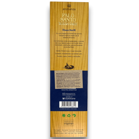 Buena Onda Incenso Palo Santo con Incensi Avorio Ebano Balance Aromanza - 8 bastoncini - Iluminarte Argentina