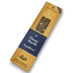 Buena Onda Incenso Palo Santo com Ivory Ebony Balance Aromanza Incenses - 8 sticks - Iluminarte Argentina