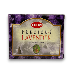 HEM Lavendel Wierookkegels - Wierookkegels Precious Lavander - 1 doos met 10 kegels