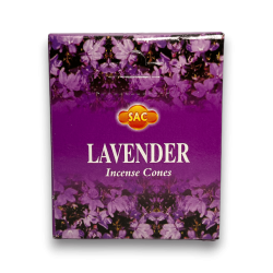 SAC Lavender Incense Cones - 1 box of 10 cones