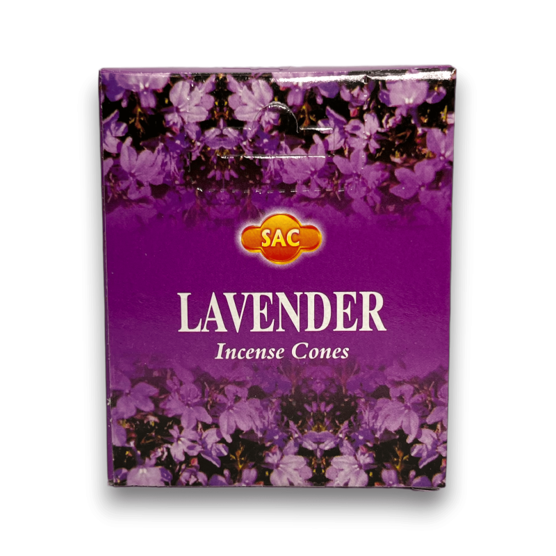 SAC Lavender Incense Cones - 1 box of 10 cones-SAC INCENSES-HOSTENATURA