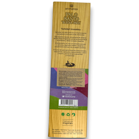 Good Wave Encens Palo Santo Variété Aromatique Mix Encens Aromanza - 8 bâtonnets - Iluminarte Argentina