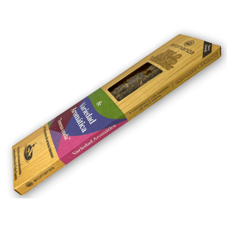 Good Wave Palo Santo Weihrauch Aromatische Vielfalt Mix Weihrauch Aromanza - 8 Stäbchen - Iluminarte Argentina