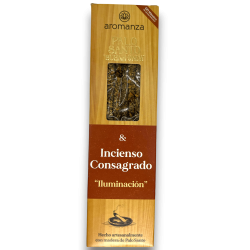 Buena Onda Incenso Palo Santo con Incenso Consacrato Illuminazione Incenso Aromanza - 8 bastoncini - Iluminarte Argentina