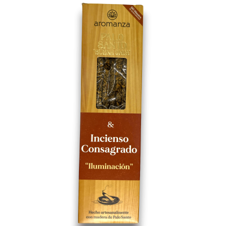 Buena Onda Wierook Palo Santo met gewijde wierookverlichting Wierook Aromanza - 8 stokjes - Iluminarte Argentina