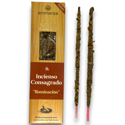 Buena Onda Incenso Palo Santo con Incenso Consacrato Illuminazione Incenso Aromanza - 8 bastoncini - Iluminarte Argentina