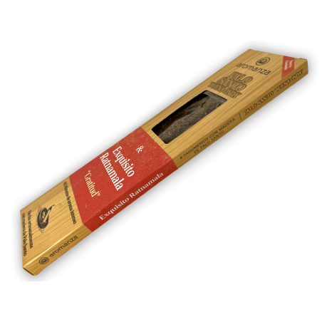 Good Wave Palo Santo Incense with Exquisite Ratnamala Gratitude Incense Aromanza - 8 sticks - Iluminarte Argentina