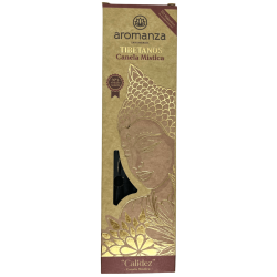 Incenso Tibetano Canela Calor Místico Incenso Aromanza Argentina - Incenso artesanal 8 varas extra grossas