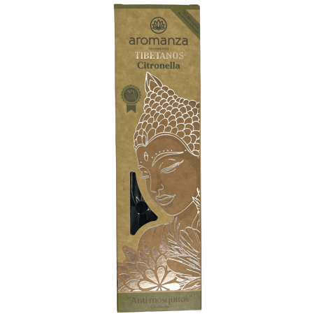 Incienso Tibetano Anti Mosquitos Citronela Inciensos Aromanza Argentina - Sahumerio artesanal 8 varillas extra gruesas