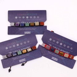 Bracelet Chakra Pierres Pulid - Bracelet Fil