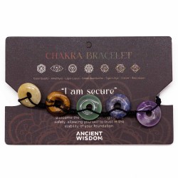 Grand Cercle Chakra Bracelet Pierres - Bracelet Fil