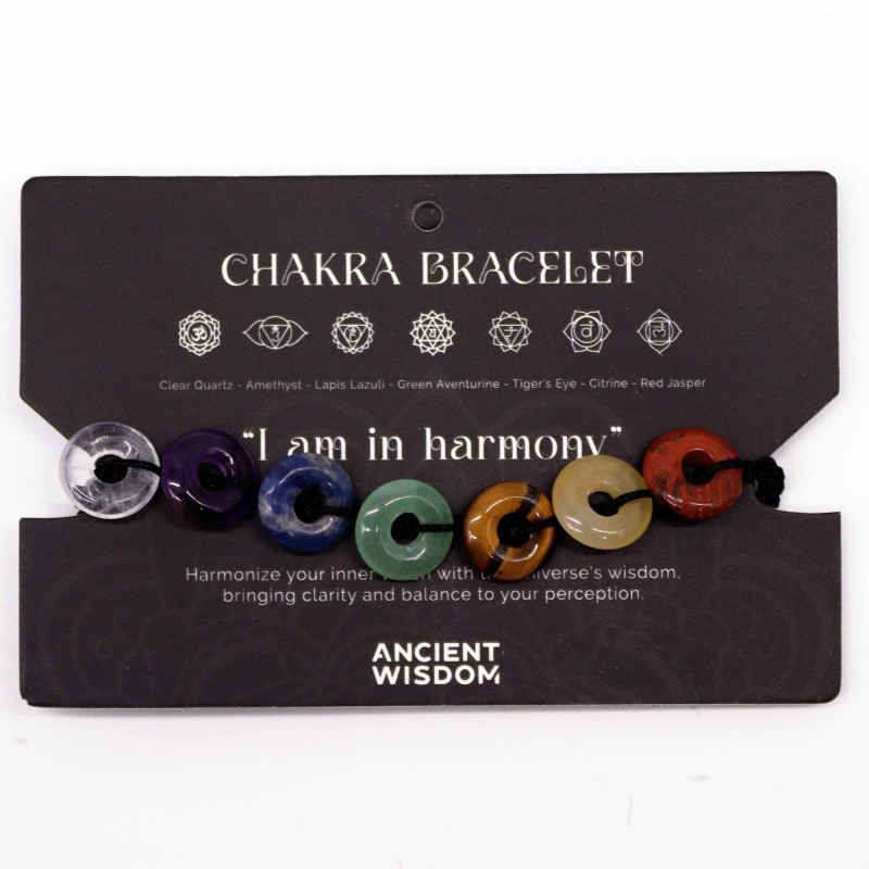 Bracelet Chakra Pierres Mini Cercles - Bracelet Fil-BRACELETS CHAKRAS EN CÈDRE-HOSTENATURA