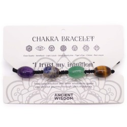 Bracciale con perline Chakra - Bracciale con cordino