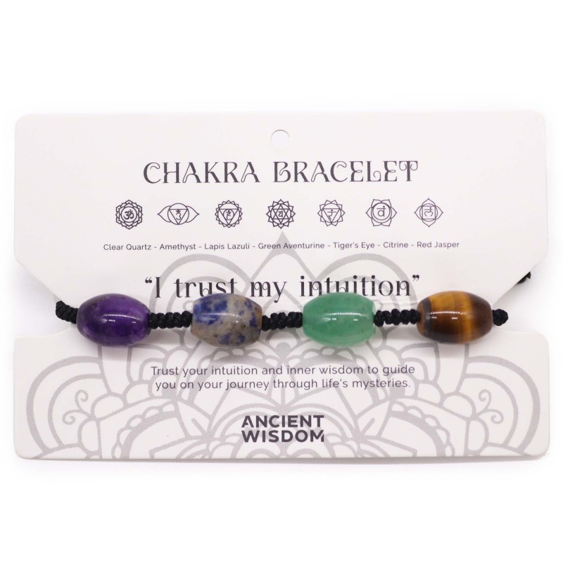 Bracelet Chakra Perle - Bracelet Fil-BRACELETS CHAKRAS EN CÈDRE-HOSTENATURA