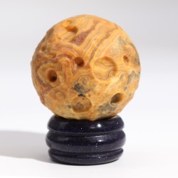 Planet Mercury of Jasper on golden solar stone 40mm - Luck, Opportunity and Communication