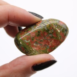 Pedra de Unakite mediana - Chakra do corazón, visión e transformación - Prezo por pedra