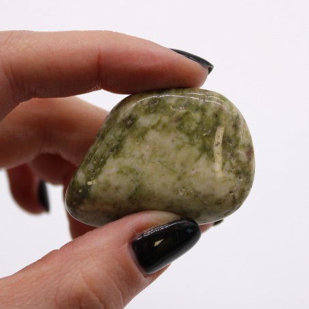 Piedra Epidota Copo de Nieve Grande - Limpieza Energética - Precio por piedra