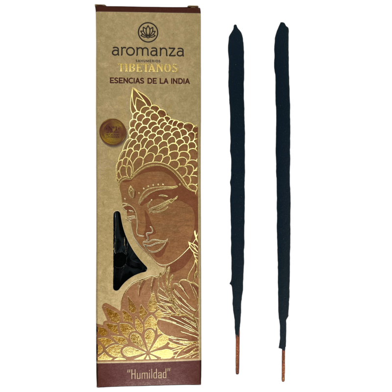 Incenso Tibetano Essência da Índia Humildade Incenso Aromanza Argentina - Incenso artesanal 8 varas extra grossas-Incenso tibetano de Aromanza Incense Argentina-HOSTENATURA