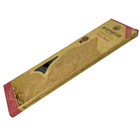 Incienso Tibetano Rosa Real Amor Inciensos Aromanza Argentina - Sahumerio artesanal 8 varillas extra gruesas