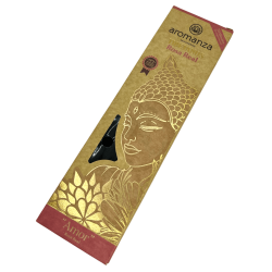 Tămâie Tibetană roz adevărată Love Incense Aromanza Argentina - Arzător de tămâie realizat manual 8 bețișoare extra groase