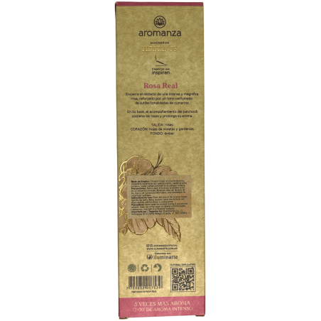 Incienso Tibetano Rosa Real Amor Inciensos Aromanza Argentina - Sahumerio artesanal 8 varillas extra gruesas