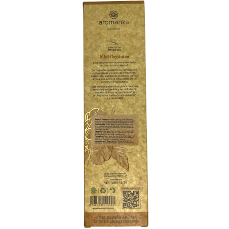 Incienso Tibetano Miel Orgánica Dulzura Inciensos Aromanza Argentina - Sahumerio artesanal 8 varillas extra gruesas