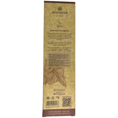 Incienso Tibetano Incienso Consagrado Iluminación Inciensos Aromanza Argentina - Sahumerio artesanal 8 varillas extra gruesas
