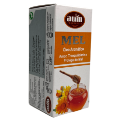 Óleo Fragrância de Mel AUM FRAGRÂNCIAS Amor, Paz e Proteção do Mal 10ml.