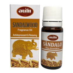 Aceite de Fragancia Sándalo AUM FRAGRANCES Antidepresivo y Relajante 10ml.